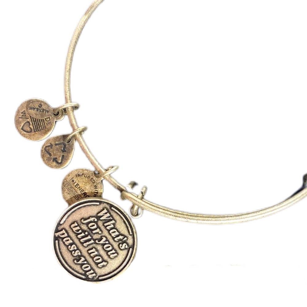 Alex & Ani Silver Stackable Charm Bangle Bracelet